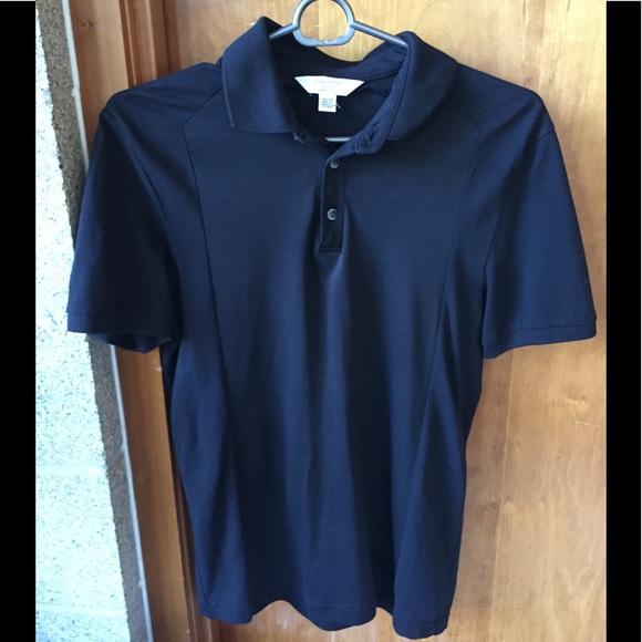 Calvin Klein Body Fit Black Polo - Picture 1 of 3